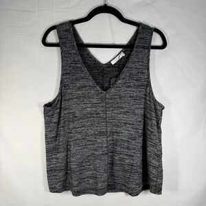 Rag & Bone V-Neck‎ Tank Top NWT Size L Heathered Knit Sleeveless Casual Top
